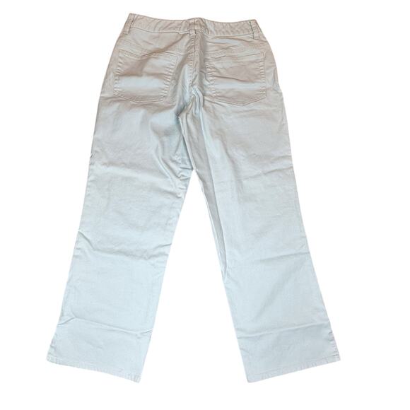 Eddie Bauer Capri Womens 2 Stretch Light Blue Mid Rise Cropped Jean Pants Spring - Picture 2 of 12